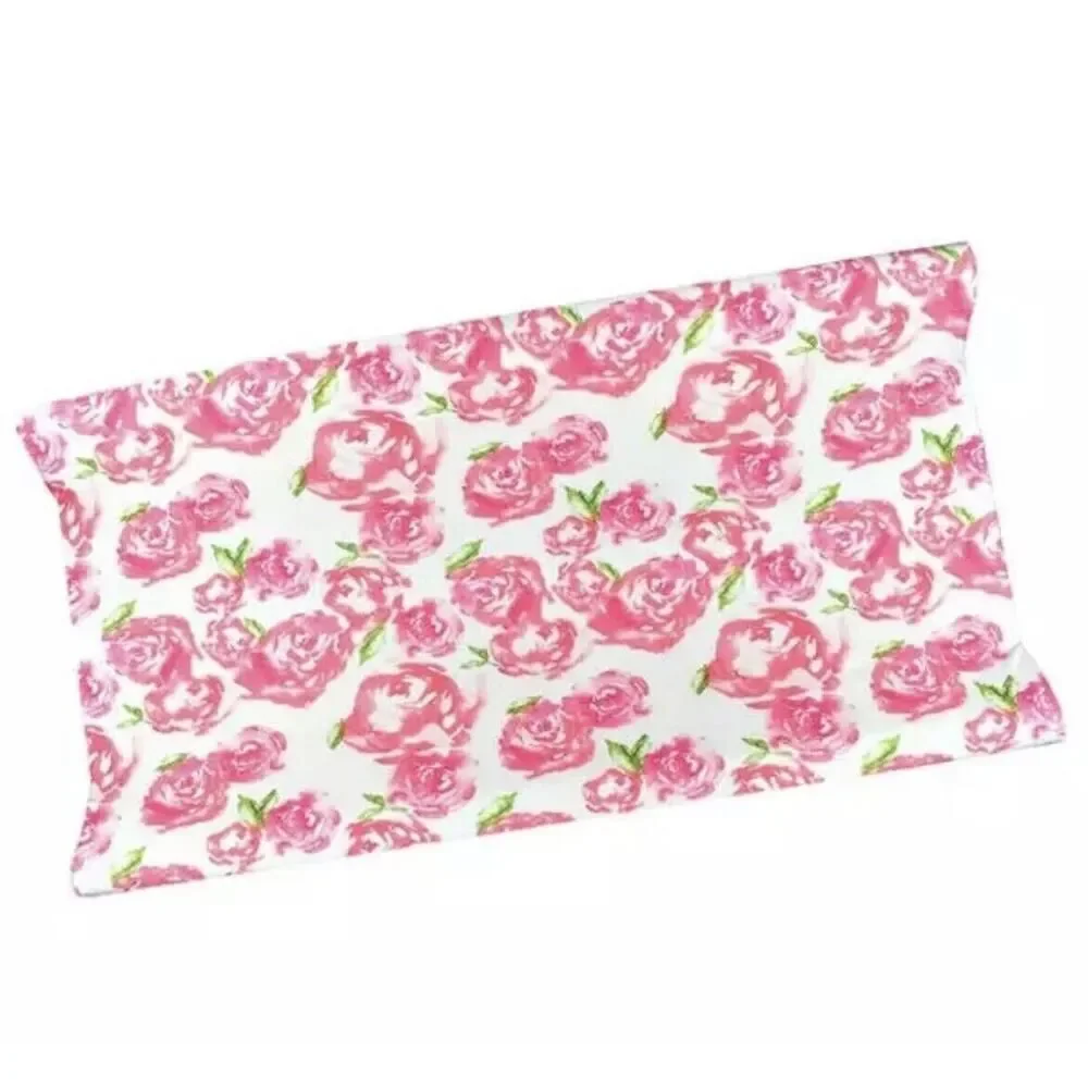 Los Angeles Boutique Baby Girl Pink Roses Soft Stretchy Changing Table Cover